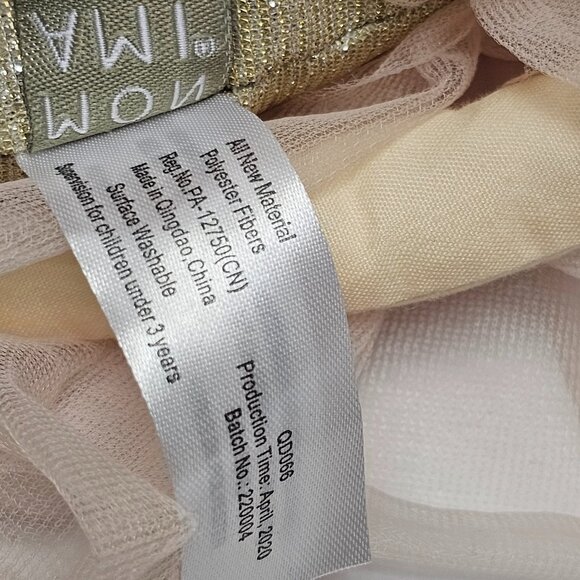 Mon Ami Designs Belle Sugar Plum Ballerina Soft Pink Gold Plush Decor Doll - Picture 6 of 16